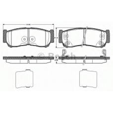 0 986 TB2 978 BOSCH Комплект тормозных колодок, дисковый тормоз