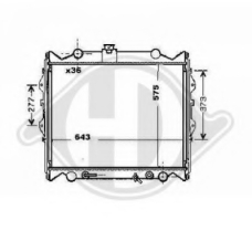 8668290 DIEDERICHS Радиатор, охлаждение двигателя