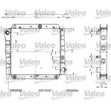 731245 VALEO Радиатор, охлаждение двигателя