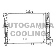 100943 AUTOGAMMA Радиатор, охлаждение двигателя