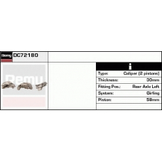 DC72180 DELCO REMY Тормозной суппорт