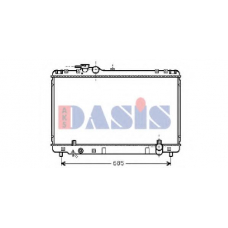 213910N AKS DASIS Радиатор, охлаждение двигателя