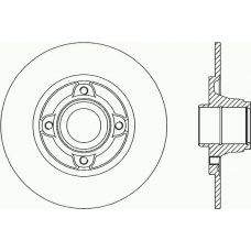 BDA1461.10 OPEN PARTS Тормозной диск