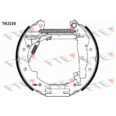 TK2220 FTE Комплект тормозных колодок