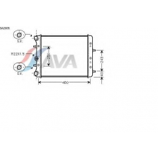 SA2005 AVA Радиатор, охлаждение двигателя