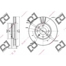 BD1397 DJ PARTS Тормозной диск