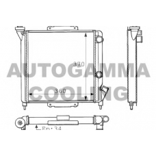 100825 AUTOGAMMA Радиатор, охлаждение двигателя