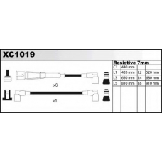 XC1019 QUINTON HAZELL Комплект проводов зажигания