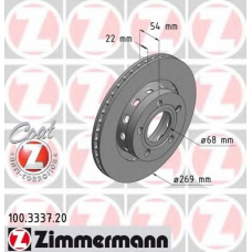 100.3337.20 ZIMMERMANN Тормозной диск