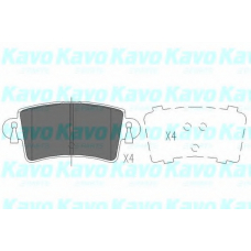 KBP-6564 KAVO PARTS Комплект тормозных колодок, дисковый тормоз