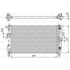 701541 VALEO Радиатор, охлаждение двигателя