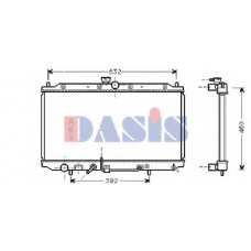 141180N AKS DASIS Радиатор, охлаждение двигателя