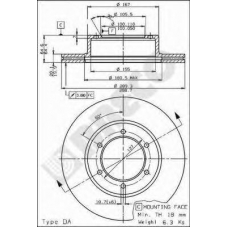 BS 7969 BRECO Тормозной диск