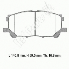 IBD-1200 IPS Parts Комплект тормозных колодок, дисковый тормоз