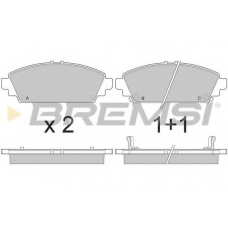 BP2904 BREMSI Комплект тормозных колодок, дисковый тормоз