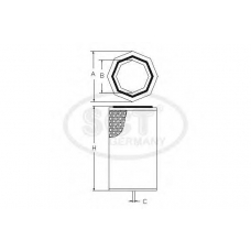 SB 3186 SCT Воздушный фильтр