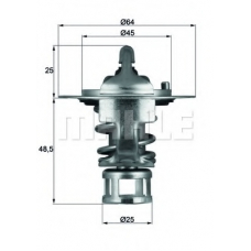 TX 65 82 MAHLE Термостат, охлаждающая жидкость