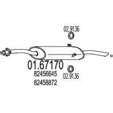 01.67170 MTS Глушитель выхлопных газов конечный