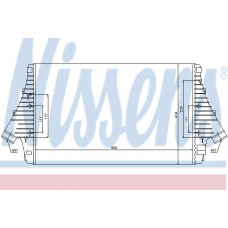 96647 NISSENS Интеркулер