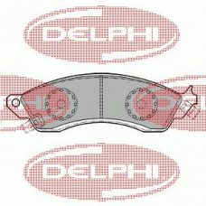 LP1154 DELPHI Комплект тормозных колодок, дисковый тормоз