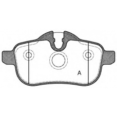 BPA1417.00 OPEN PARTS Комплект тормозных колодок, дисковый тормоз