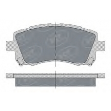 SP 258 PR SCT Комплект тормозных колодок, дисковый тормоз