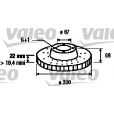 186865 VALEO Тормозной диск