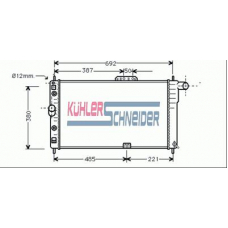 5200401 KUHLER SCHNEIDER Радиатор, охлаждение двигател