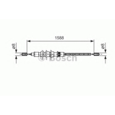 1 987 477 519 BOSCH Трос, стояночная тормозная система