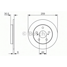 0 986 479 765 BOSCH Тормозной диск