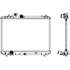 3431-8506 SAKURA  Automotive Радиатор, охлаждение двигателя