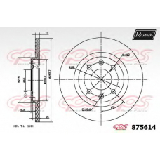 875614.6060 MAXTECH Тормозной диск