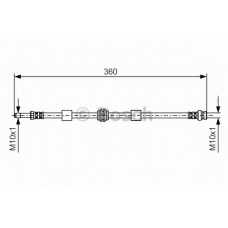 1 987 476 713 BOSCH Тормозной шланг