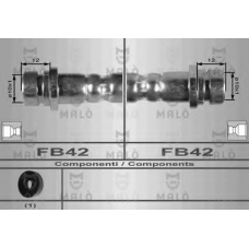 8609 Malo Тормозной шланг