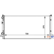 8MK 376 717-751 HELLA Радиатор, охлаждение двигателя