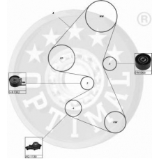SK-1577 OPTIMAL Комплект ремня грм