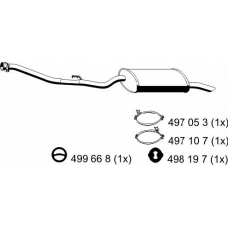 273138 ERNST Глушитель выхлопных газов конечный