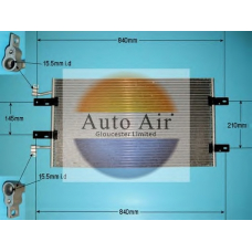 16-1382A AUTO AIR GLOUCESTER Конденсатор, кондиционер