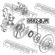 0582-BJR FEBEST Ступица колеса