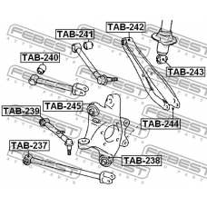 TAB-244 FEBEST Сайленблок задней цапфы