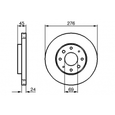 0 986 479 140 BOSCH Тормозной диск