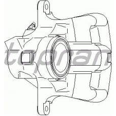 110 286 TOPRAN Тормозной суппорт