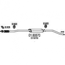 01.80870 MTS Средний глушитель выхлопных газов