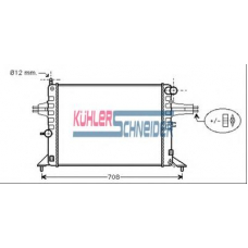 0618701 KUHLER SCHNEIDER Радиатор, охлаждение двигател