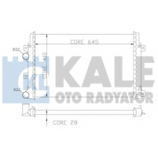 353500 KALE OTO RADYATOR Радиатор, охлаждение двигателя