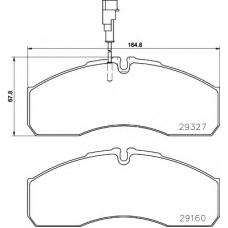 8DB 355 020-711 HELLA Комплект тормозных колодок, дисковый тормоз