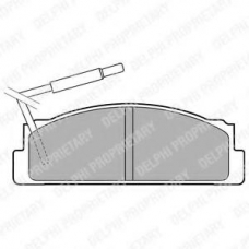 LP1812 DELPHI Комплект тормозных колодок, дисковый тормоз