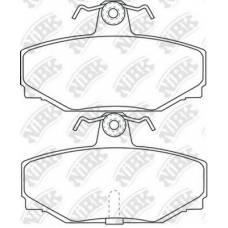 PN0258 NiBK Комплект тормозных колодок, дисковый тормоз