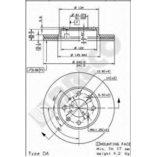 BS 7938 BRECO Тормозной диск