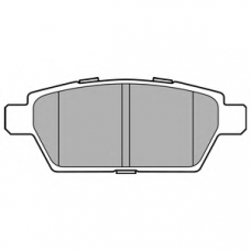 LP2493 DELPHI Комплект тормозных колодок, дисковый тормоз